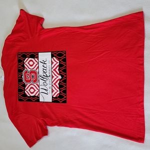 NEW NC State Wolfpack Youth 2XL Cotton Tee short sleeve Logo University Graphics